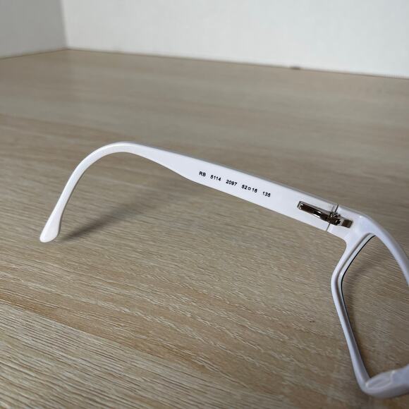 Ray-Ban RB5114 2097 Rectangle Black White Eyeglasses Frame Only 52-16-135 - Picture 6 of 8